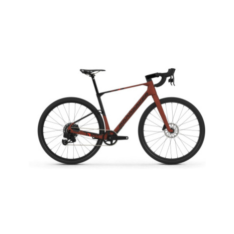 Gravel bicykel MONDRAKER Arid Carbon, earth red black flame red