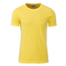 James & Nicholson Klasické pánske tričko z biobavlny 8008 - Žltá