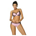 SVETLORUŽOVÉ BIKINY S ČIERNYMI LEMAMI CHARLOTTE PINK M-495 (3)