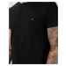 Tommy Hilfiger čierne pánske tričko Essentials