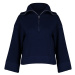 Trendyol Navy Blue Wide Fit Soft textúrovaný základný úpletový sveter