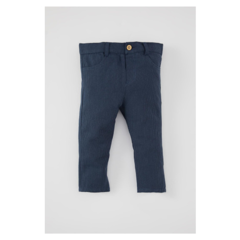 DEFACTO Baby Boy Striped Straight Leg Gabardine Trousers