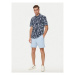 Boss Bavlnené šortky Kane-Shorts 50512527 Modrá Regular Fit