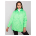 Women's quilted jacket Zenya - fluo green