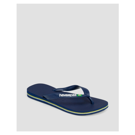 Tmavomodré žabky Havaianas Brasil Logo