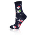 FOKI Long Socks - Navy Blue/White/Red