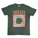 Nirvana Tričko Happy Face Glow Box Unisex Green