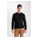 DEFACTO Standard Fit Crew Neck Sweater