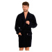 Bathrobe De Lafense 711 Velour M-2XL men's navy blue 042