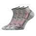 Voxx Rex 11 Unisex športové ponožky - 3 páry BM000000596300100456 svetlo šedá/ružová