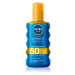 Nivea SUN Protect & Dry Touch neviditeľný sprej na opaľovanie SPF 50