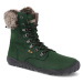 Barefoot dámske zimné topánky Koel - Levi Tex Lambswool Green zelená