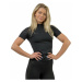 Nebbia Compression Zipper Shirt INTENSE Ultimate Black Fitness tričko