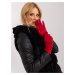 Red women's gloves with insulation