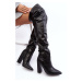 Women's high boots above the knee, black Jeine