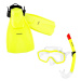 Spokey BOJKO Junior snorkeling set: mask, snorkel and plutvy, veľ. M