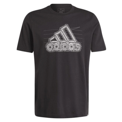 adidas GROWTH BOSS TEE Pánske tričko, čierna, veľkosť