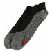 FALKE Športové ponožky  sivá melírovaná / ohnivo červená / čierna
