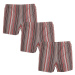 3PACK Classic men's boxer shorts Foltýn red stripes