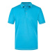 James&amp;Nicholson Pánska polokošeľa JN569 Aqua