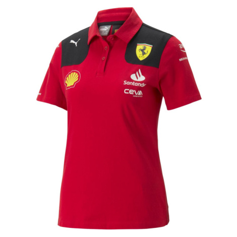 Ferrari dámske polo tričko official red F1 Team 2023 Puma