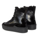 Tommy Hilfiger Členková obuv Patent Laceup City Snow Boot FW0FW07841 Čierna