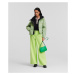 Bunda Karl Lagerfeld Boucle Puffer Jacket Green/Yellow Boucle