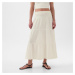 GAP Pull On Gauze Maxi Skirt New Off White