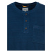 Tričko Camel Active Henley 1/2 Arm Blue