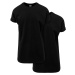 Men's T-shirts Pre-Pack Long Shaped Turnup 2-Pack black