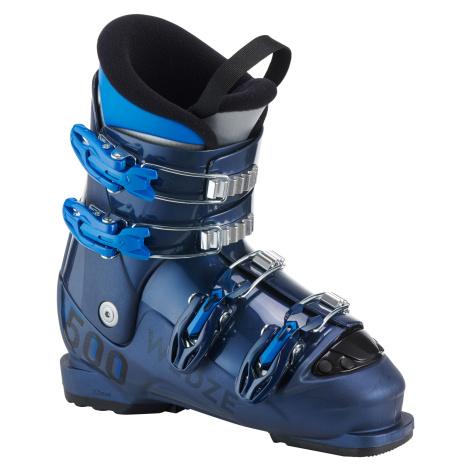 WEDZE Detská lyžiarska obuv 500 modrá