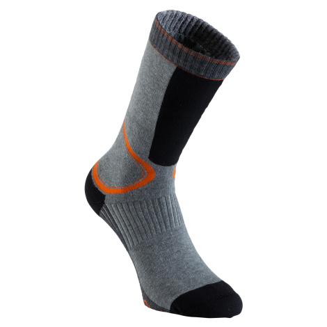 Pánske ponožky fit na korčuľovanie sivo-oranžové