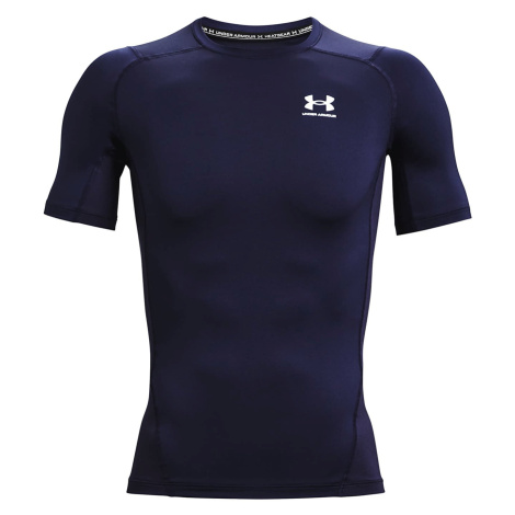 Tričko Under Armour Hg Armour Comp SS Midnight Navy/ White XXL