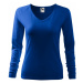 MALFINI Dámske tričko s dlhým rukávom Elegance - Kráľovská modrá
