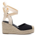 DeeZee Espadrilky WS2509-001 Čierna