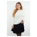 Trendyol Curve Ecru Crew Neck Soft Textured Knitwear Sweater