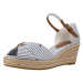 Tommy Hilfiger  HIGH WEDGE SEERSUCKER  Sandále Modrá