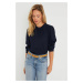 Cool & Sexy Women's Cress Blouse Navy Blue