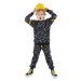 Denokids Cars Boy's Black Tracksuit Set