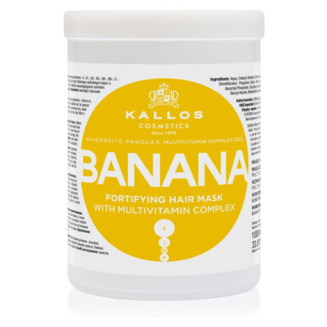 Kallos KJMN Professional Banana posilujúca maska s multivitamínovým komplexom