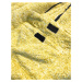 Žlutá melanžová plyšová dámská mikina model 15512678 Žlutá XL (42) - J.STYLE