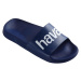 HAVAIANAS SLIDE CLASSIC LOGO MANIA Unisex šľapky, tmavo modrá, veľkosť 41/42