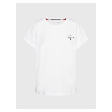 Dámske tričko TH ORIGINAL LOGO LOUNGE T-SHIRT UW0UW04525YBR biela - Tommy Hilfiger