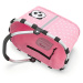 Detský košík Carrybag XS Panda dots pink