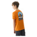 Chlapčenské turistické tričko s krátkym rukávom 4F JUNIOR TSHIRT-4FJWSS24TTSHM1131-70S-ORANGE