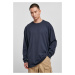 Heavy Oversized Garment Dye Long Sleeve Dark Blue