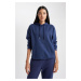 DEFACTO Relax Fit Hooded Thick Basic Sweatshirt