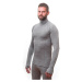 SENSOR MERINO BOLD pánske tričko dl.rukáv roll neck cool gray