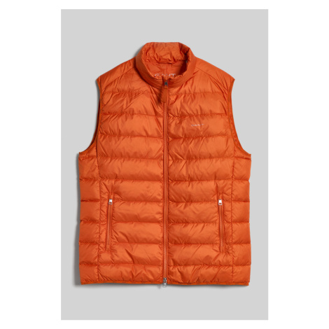 VESTA GANT LIGHT DOWN VEST PUMPKIN ORANGE