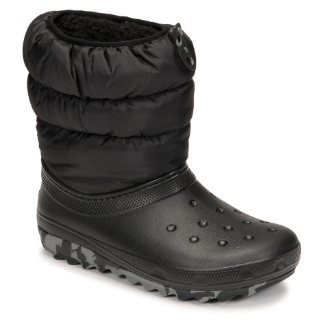 Crocs  Classic Neo Puff Boot K  Obuv do snehu Čierna